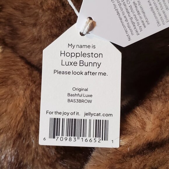Meet Maple: The New Hoppleston Luxe Bunny from Jellycat | TikTok AUTHENTIC Jellycat London🤎 Hoppleston 🤎Bashful Luxe Bunny Plush w/Dust Bag NEW